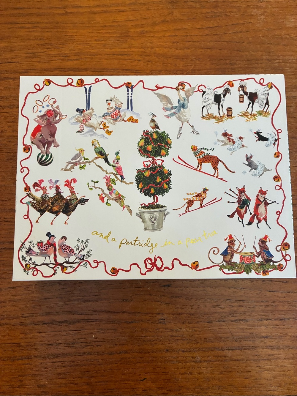 Anthropologie Twelve days of Christmas candle set